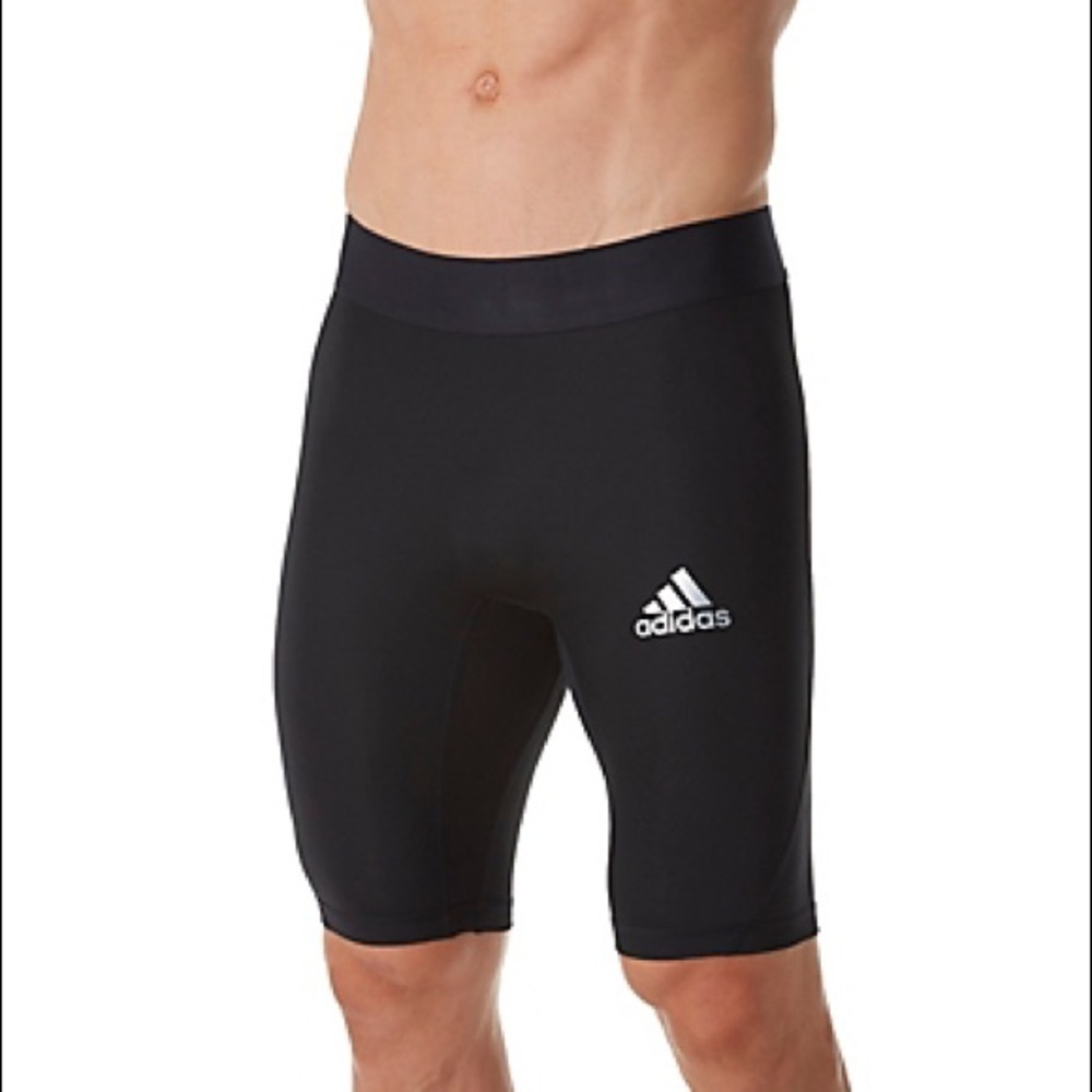 Adidas Alphaskin Black Compression Shorts! 2XL